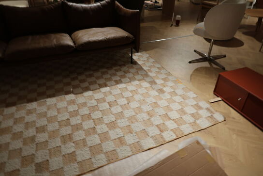 Gulvtæppe FERM LIVING Check Wool Jute Rug Off