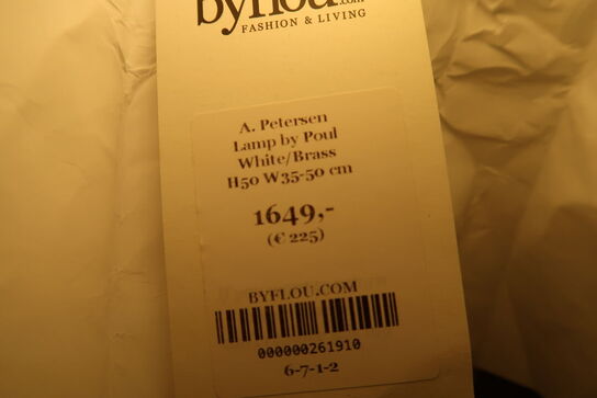 Pendel A. PETERSEN Lamp By Poul White/Brass