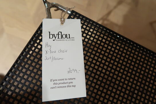 Stol HAY X-Line Sort/chrome