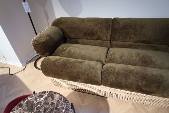 Sofa GUBI Basket 3-Seater Rattan / Mumble