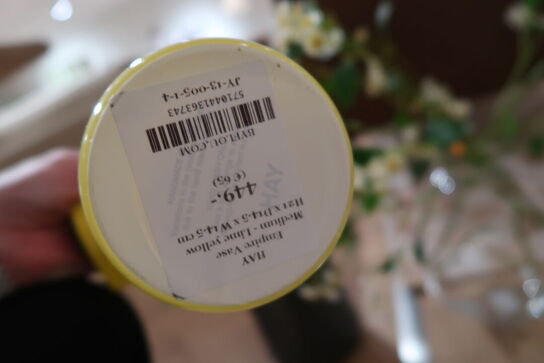 3 stk. vaser med div. Kunstige blomster