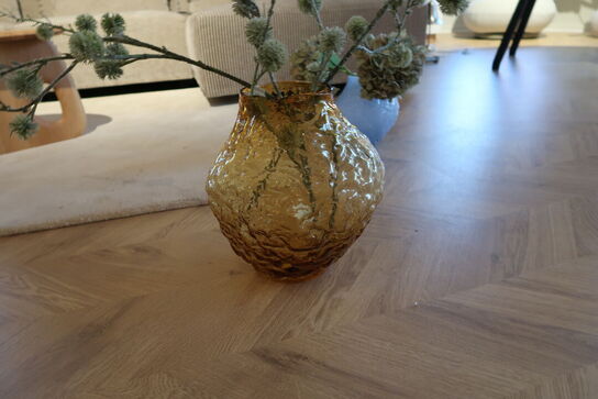 Vase BYON Corallo M Light Amber med div. Kunstige blomster