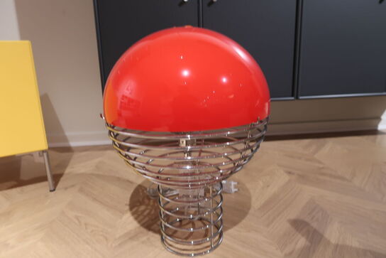 Bordlampe VERPAN Wire krom/rød