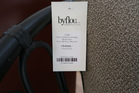 Lænestol GUBI Grace Outdoor Lounge Black Base