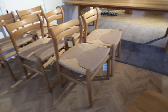 6 stk. spisebordsstole BERNSTORFFSMINDE BM1 Salonstol Eg / Olie