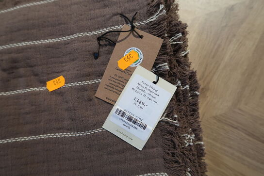 Tæppe FERM LIVING Aires Bedspread Double - Stone