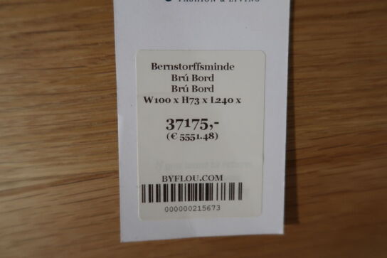 Spisebord BERNSTORFFSMINDE Brú