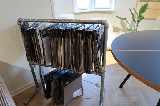 Stativ med div. Vareprøver