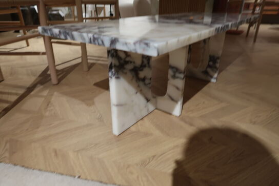 Sofabord AUDO COPENHAGEN Androgyne Lounge Calacatta Viola Marble