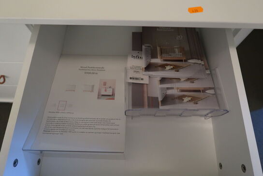 Puslekommode OLIVER FURNITURE Wood Hvid / Eg - 6 skuffer