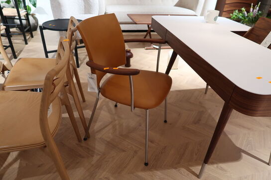 Kontorstol NAVER COLLECTION Panter Armstol Valnød / Anilin Læder