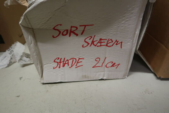 Lampeskærm Sort Shade 21 cm