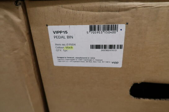 Pedalspand VIPP 15 Sort