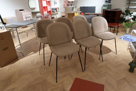 6 stk. spisebordsstole GUBI Beetle Dining Chair