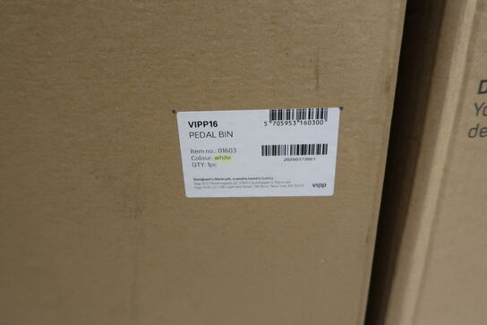 Pedalspand VIPP 16 Hvid