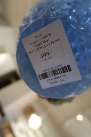 Vase BYON Corallo S Light blue med div. Kunstige blomster