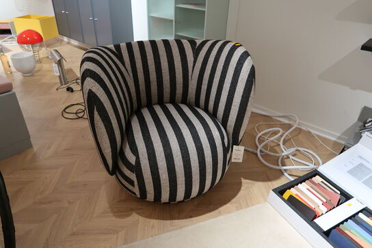 Lænestol FERM LIVING Rico Lounge Chair Louisiana Sand/Black