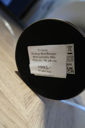 Bordlampe VERPAN Pantom Matt Metallic Lille