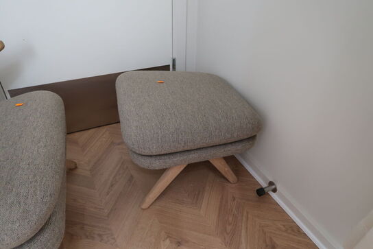 Lænestol SVEND SKIPPER Bamse STol Hallingdal med skammel