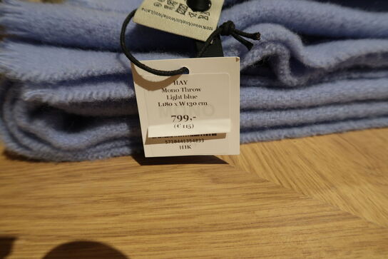 Tæppe HAY Mono Throw Light Blue