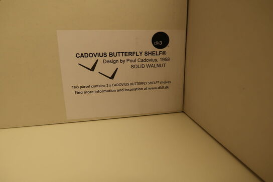 2 stk. hylder DK3 Cadovius Butterfly Shelf