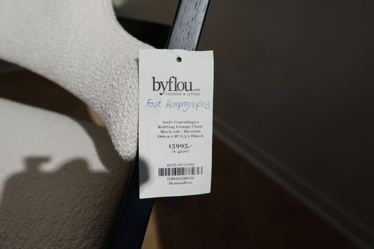 Lænestol AUDO COPENHAGEN Knitting Lounge Chair Black Oak / Barnum