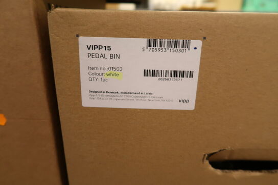 Pedalspand VIPP 15 Hvid
