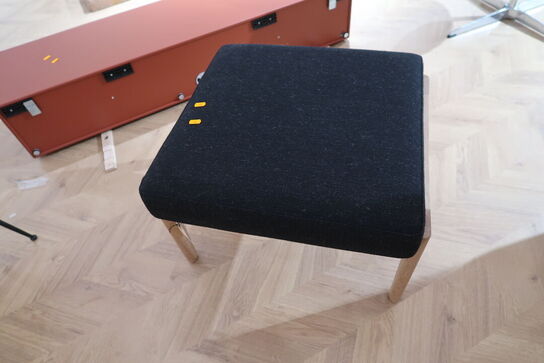 Skammel H.J. WEGNER Getama GE 290 Eg sæbe - Stof sort Savak