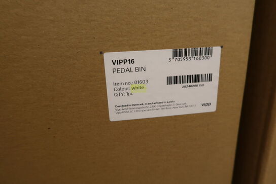 Pedalspand VIPP 16 Hvid