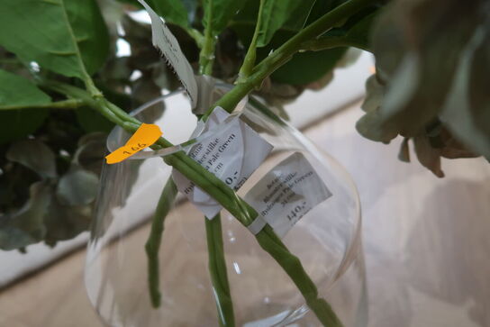 Vase med div. Kunstige blomster