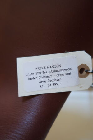 Lænestol ARNE JACOBSEN FRITZ HANSEN Liljen 150 Års Jubilæumsmodel 