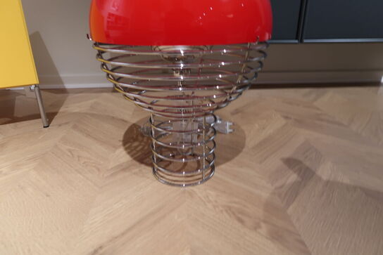 Bordlampe VERPAN Wire krom/rød