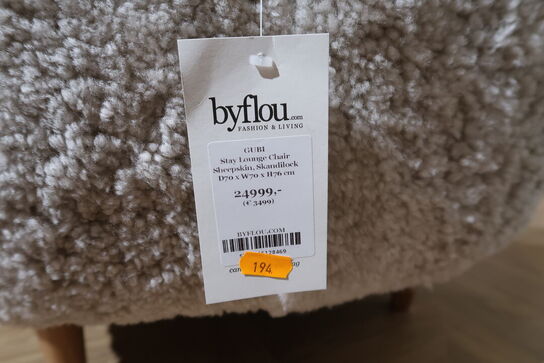 Lænestole GUBI Stay Lounge Chair Sheepskin, Skandilock