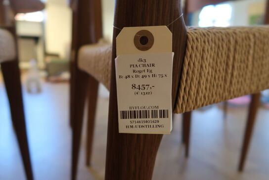 4 stk. spisebordsstole DK3 Pia Chair Røget Eg
