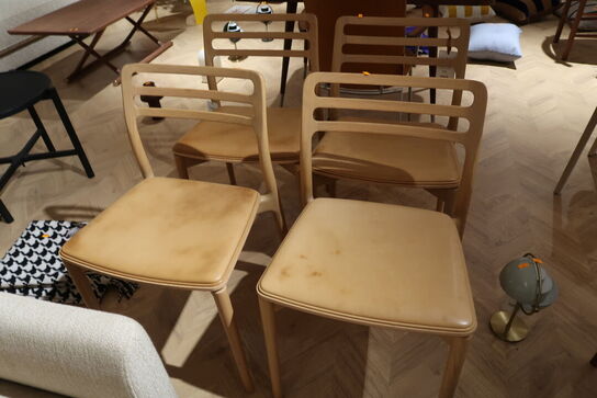 4 stk. spisebordsstole VIPP Cabin Chair - VIPP481 Vacona Stand / Light