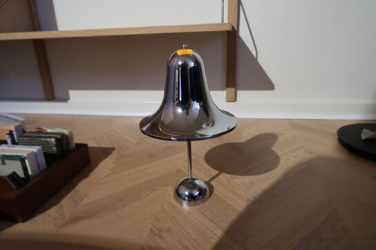 Bordlampe VERPAN Pantop Portable Shiny Chrome