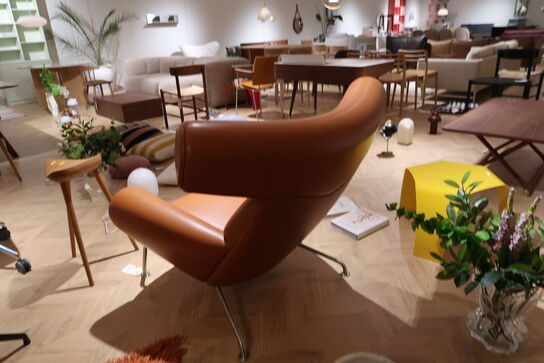 Lænestol H.J. WEGNER Fredericia Furniture Ox Chair 1000 Max 95 Cognac
