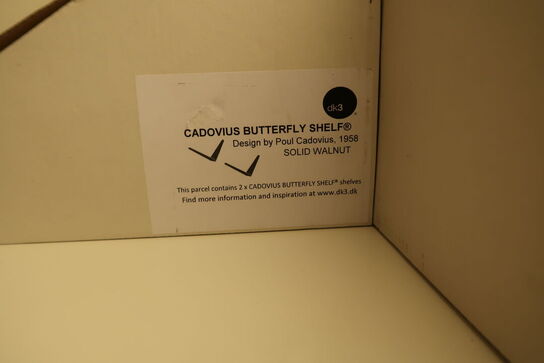 2 stk. hylder DK3 Cadovius Butterfly Shelf