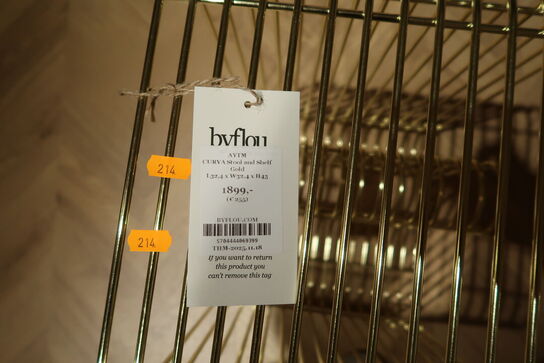 Skammel AYTM Curva Stool And Shelf Gold