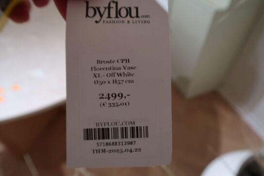 Vase BROSTE CPH Florentina Vase - XL- Off White