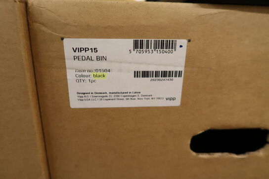 Pedalspand VIPP 15 Sort