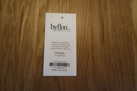 Spisebord ANDERSEN FURNITURE Andersen Classic 255 Natural Oiled Oak