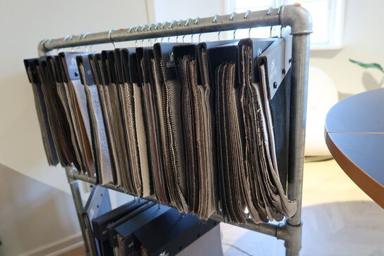 Stativ med div. Vareprøver