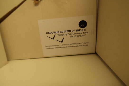 2 stk. hylder DK3 Cadovius Butterfly Shelf