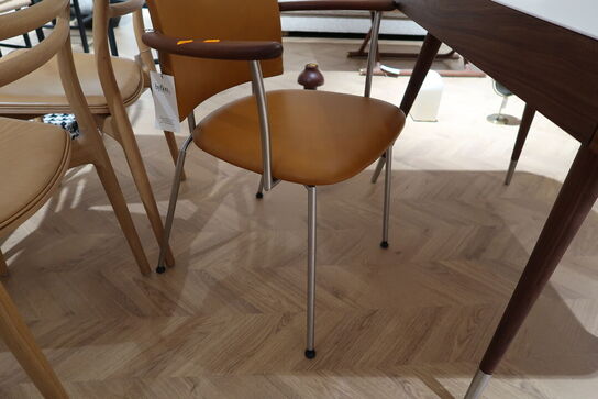 Kontorstol NAVER COLLECTION Panter Armstol Valnød / Anilin Læder