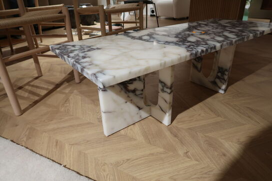 Sofabord AUDO COPENHAGEN Androgyne Lounge Calacatta Viola Marble