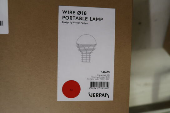 Bordlampe VERPAN Wire Ø18 Portable