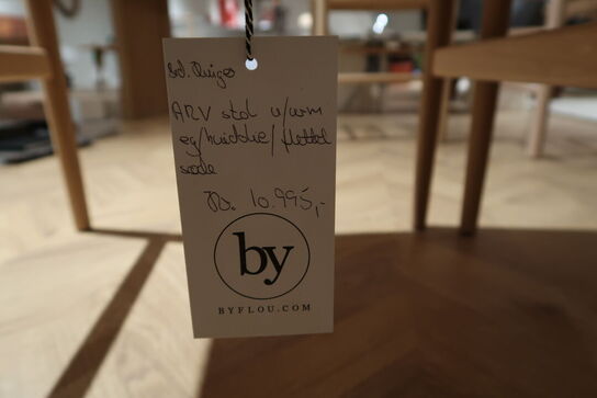 2 stk. spisebordsstole BRD. KRÜGER ARV Stol Eg/Hvidolie/Flettet Sæde