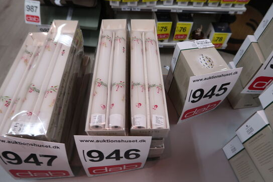 12 pk. Det Gamle Apotek LED kronelys hvid H24,5 cm 2 stk.