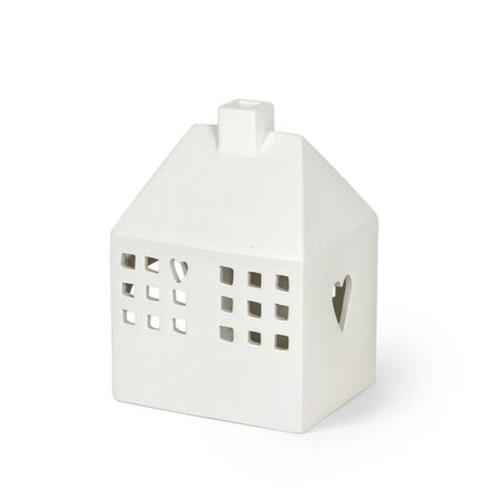 4 stk. Kähler Urbania Red Barnet Hjerterum lyshus H12 cm